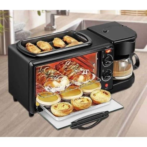 Sokany Microwave, Griller, Coffee Maker 3 In 1 Breakfast