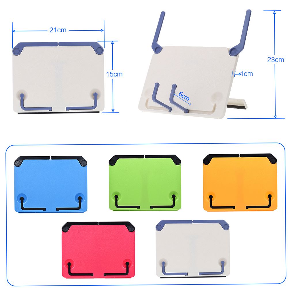 Portable Foldable Bookend Bookstand Bookholder Frame For