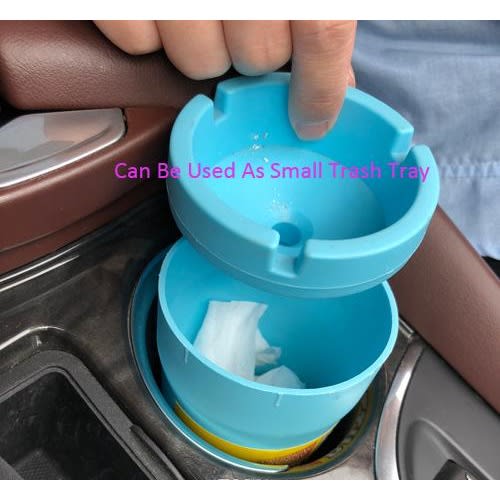 Eco-friendly Plastic Car Ashtray With Lid Portable Cigarette Ashtray Cup
