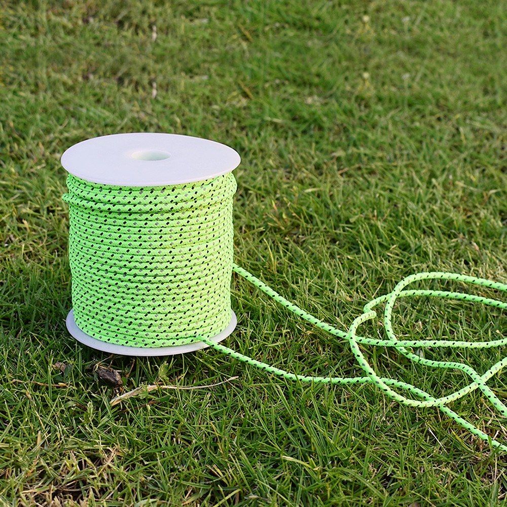 50M Reflective Rope Paracord Outdoor Gear Lanyard 1 Inner