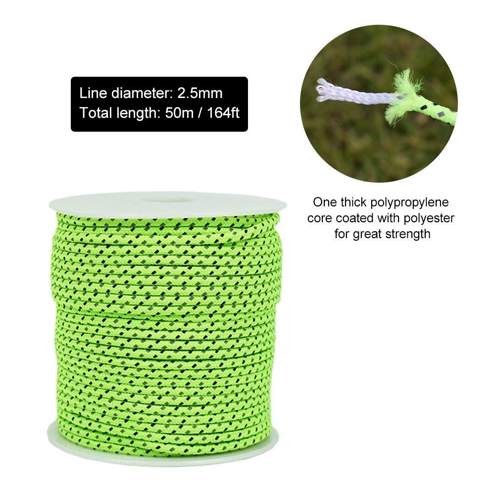 50M Reflective Rope Paracord Outdoor Gear Lanyard 1 Inner