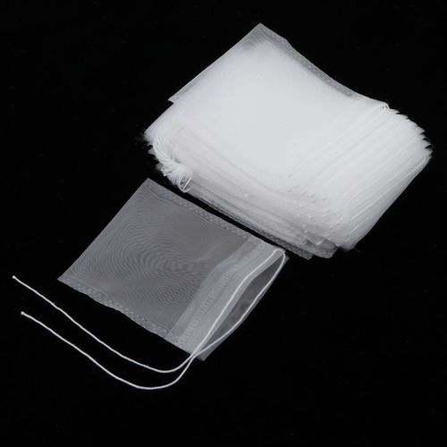 Empty Nylon Teabags  Drawsting Tea Strainer Mesh