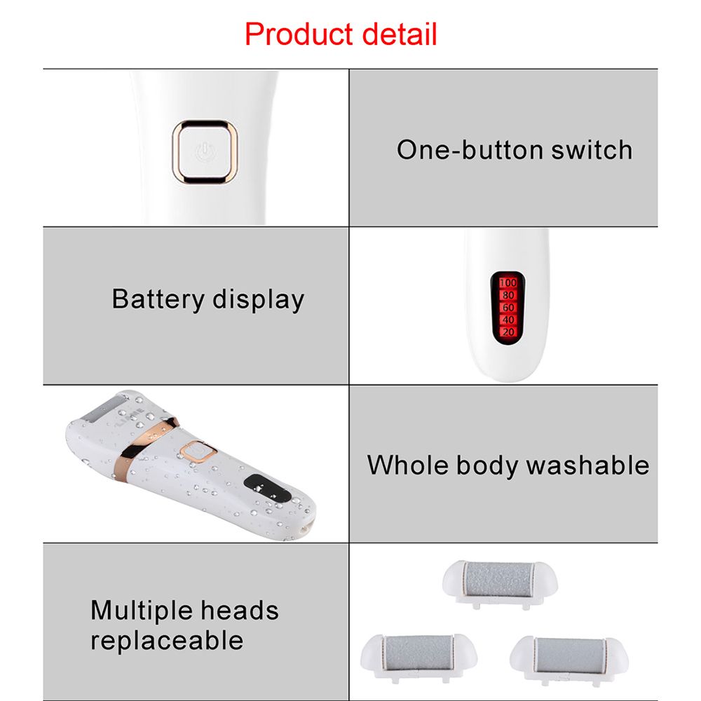 Electric Foot Callus Removers Portable Rechargeable Pedicure