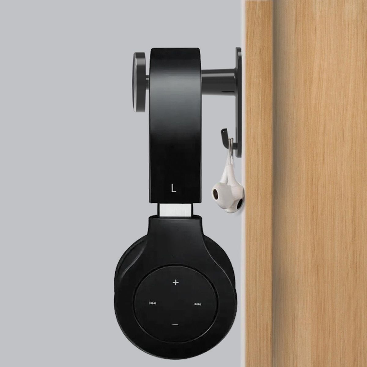 Z18 Headphone Holder Computer Gaming Headset Hanger Telescopic Design Earphone Holder Wall Display Stand Rack For Gaming Headphones Computer Gamer