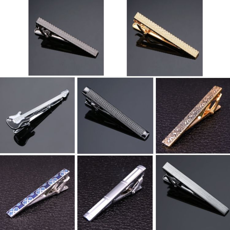 2 PCS Brass Polished Men Tie Clip