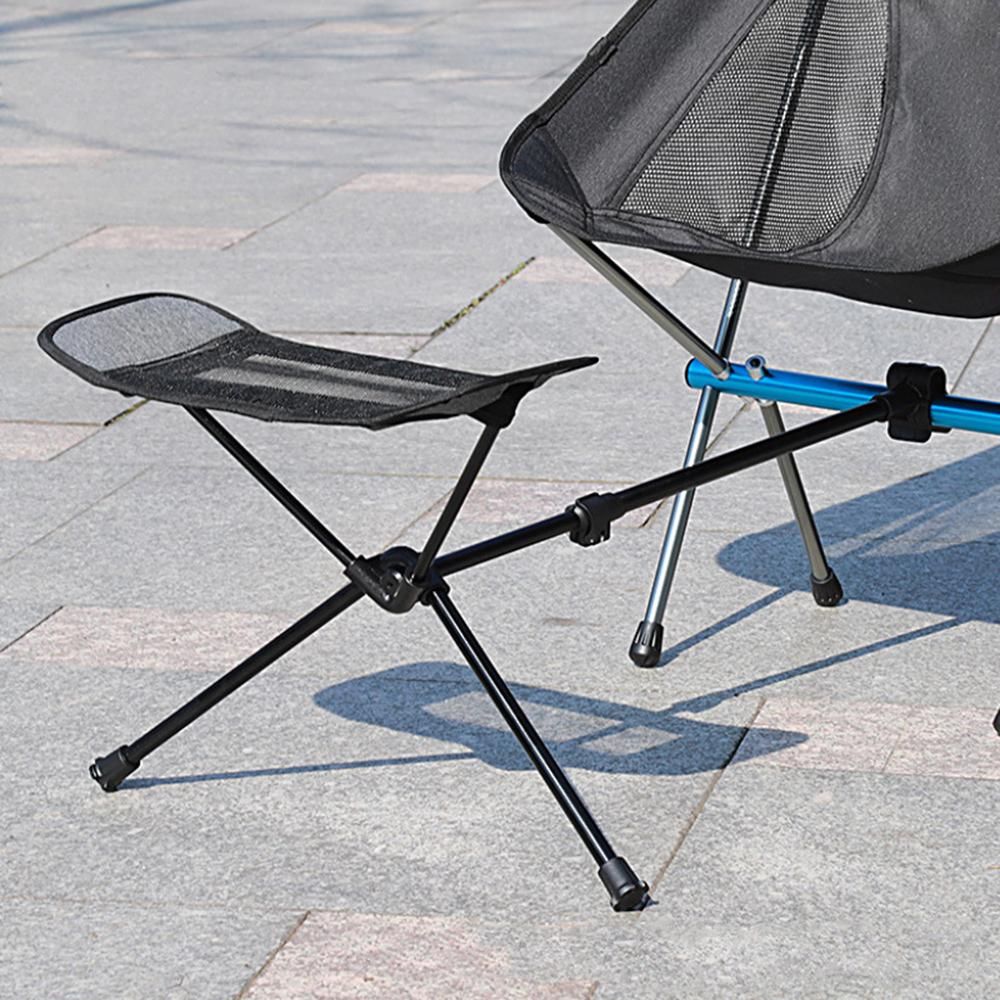 Portable Stool Aluminum Alloy Footstool Collapsible Beach Camping Chair Folding Outdoor Fishing Foot Rest Foot Recliner