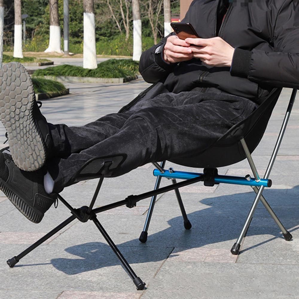 Portable Stool Aluminum Alloy Footstool Collapsible Beach Camping Chair Folding Outdoor Fishing Foot Rest Foot Recliner