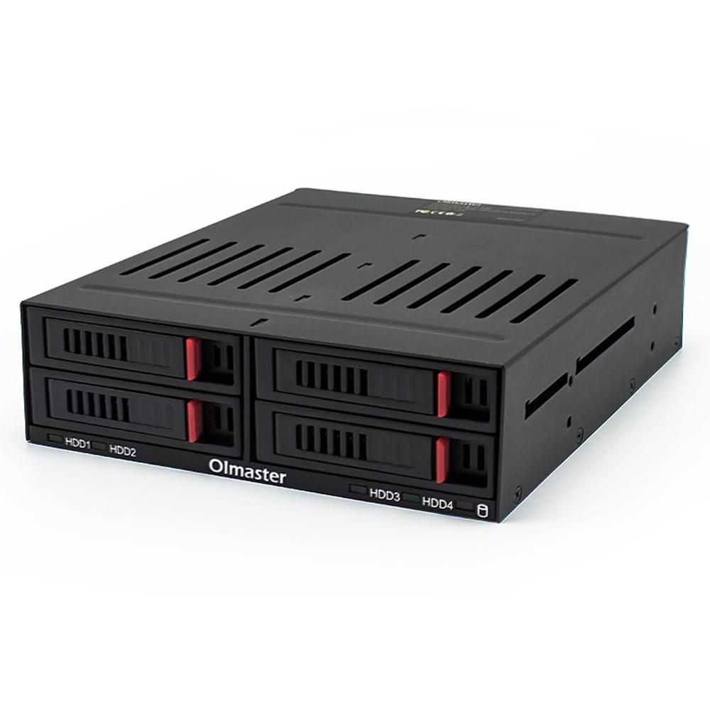 OImaster HE-2006 4-slot Internal Hard Disk Rack Support Four 2.5 inch SATA HDD/SSD Easy Installation Plug and Play