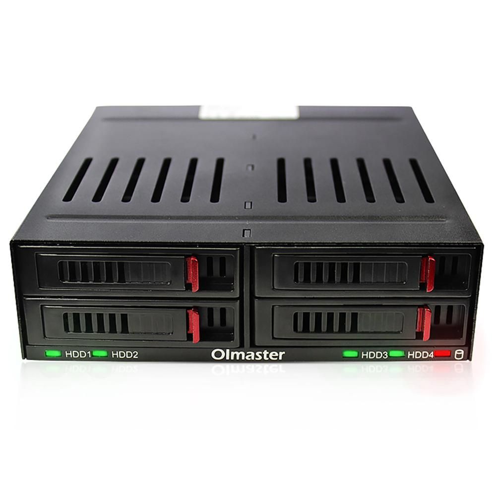 OImaster HE-2006 4-slot Internal Hard Disk Rack Support Four 2.5 inch SATA HDD/SSD Easy Installation Plug and Play
