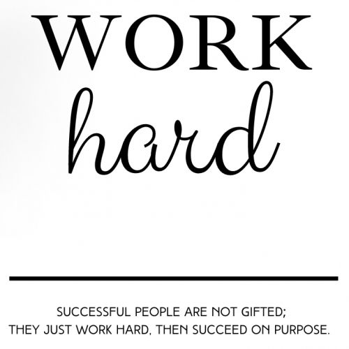 WORK HARD WALL FRAME