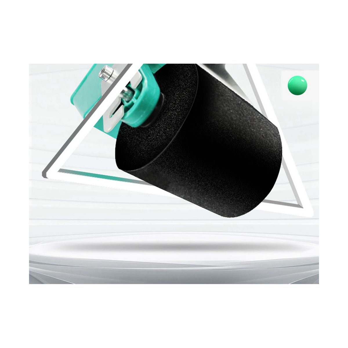 6-Inch Portable Hand-Held Gluing Roller Manual Gluing Tool is Suitable for Woodworking Painting Tool Barrel