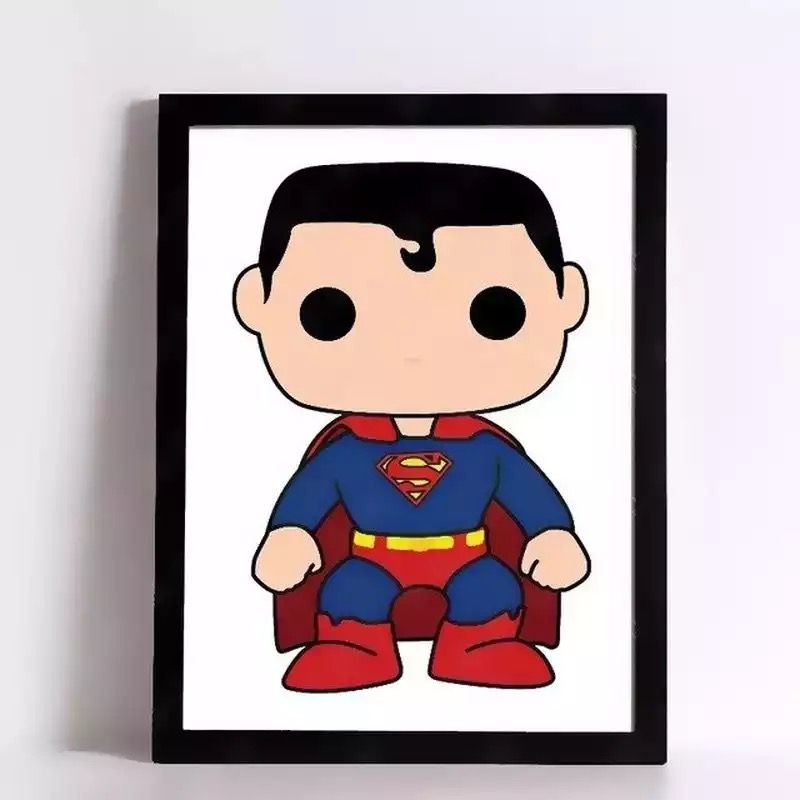 Super Hero 3 Piece  Decorative Wall Frame
