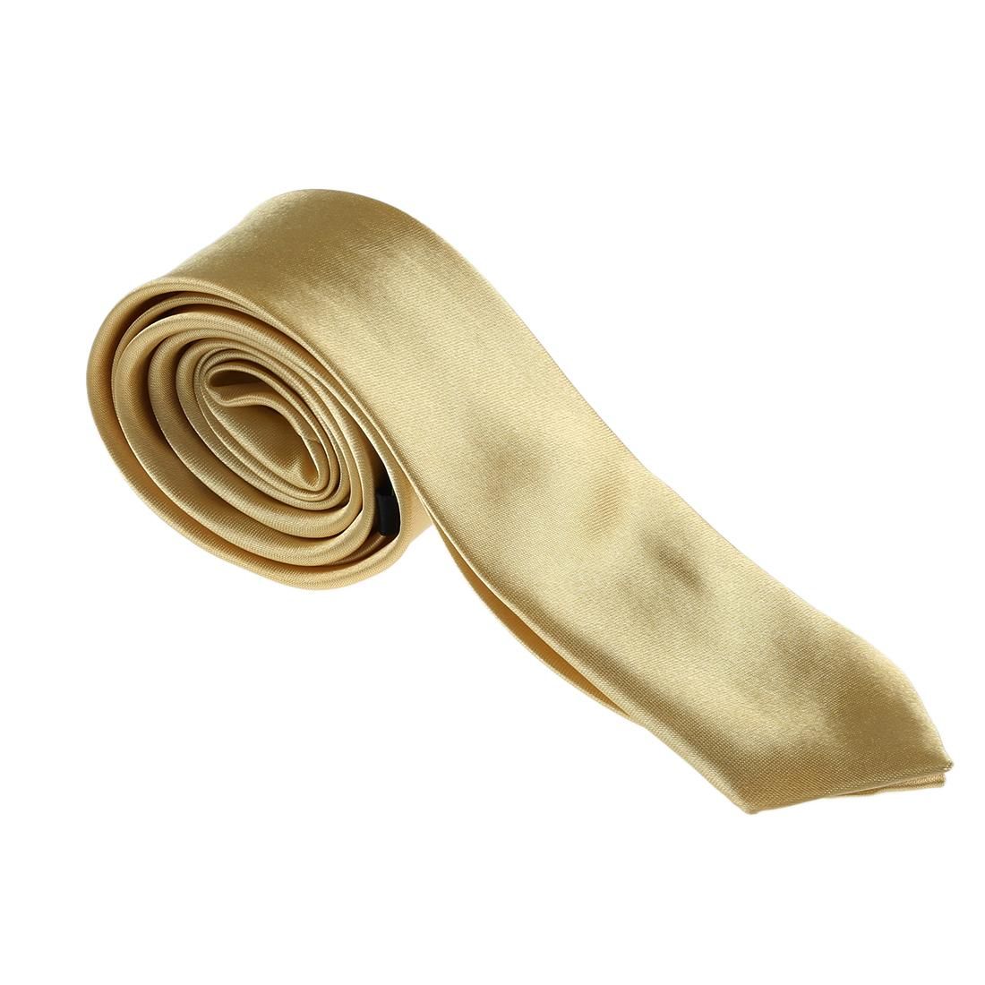 Unisex Casual Necktie Skinny Slim Narrow Neck Tie - Solid
