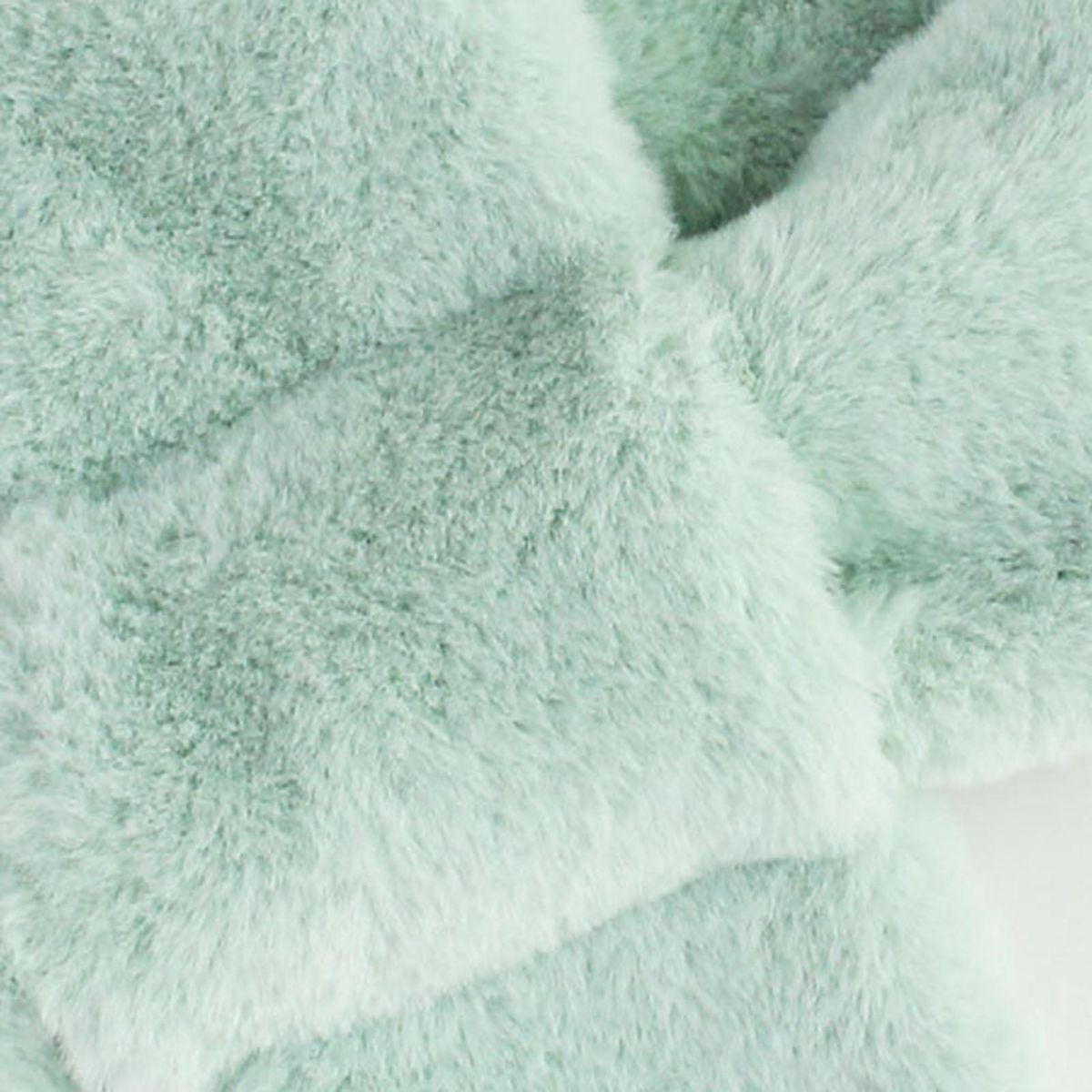Furry Scarf Wrap Children Winter Thickened Fleece Warm Neck Scarf Mint Green