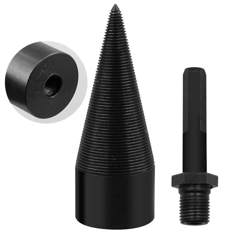 Weichai drill bit Chop wood Splitting tool Splitting cone Log Splitters Wood breaking machine Wood breaker Firewood chopper