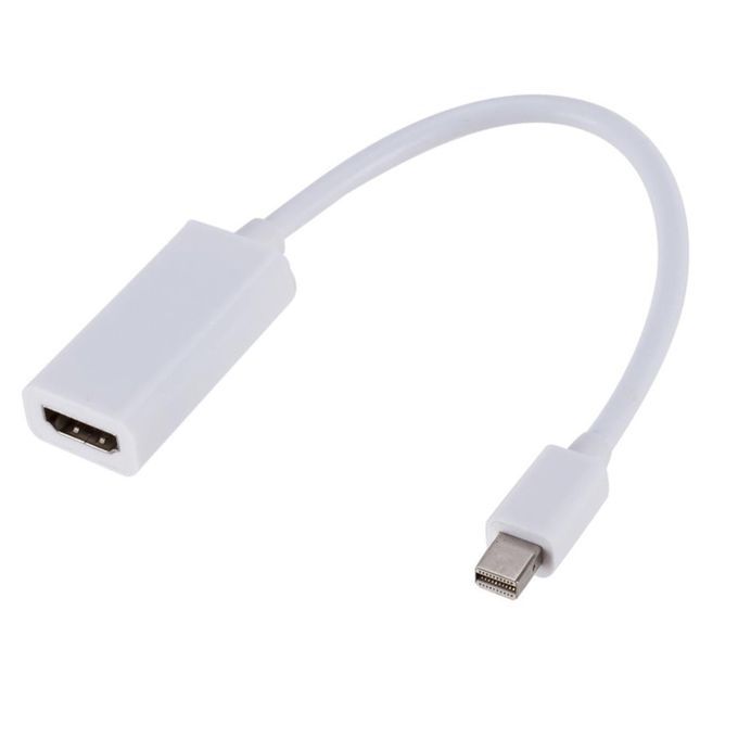Mini Display Port DP To HDMI Adapter Cable (White) For Apple MacBook