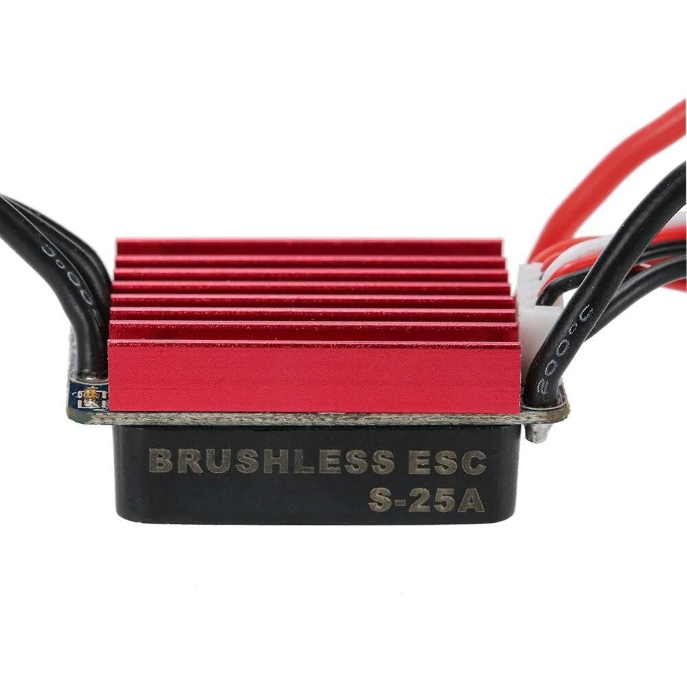 Original GoolRC S2430 7200KV Sensorless Brushless Motor and 25A Brushless ESC Combo Set for 1/16 1/18 RC Car Truck