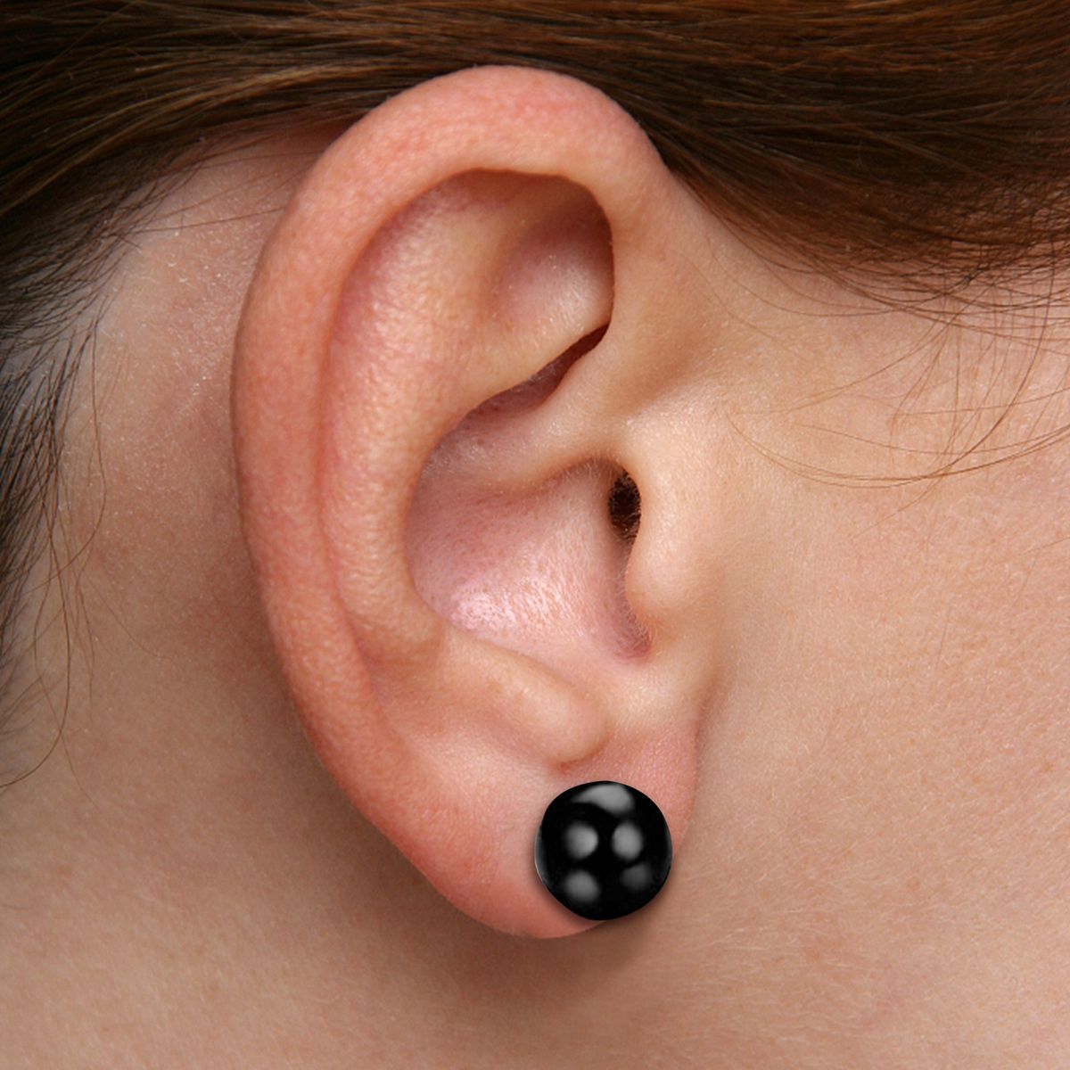 6 Pairs Earrings Wear-resistant Rhinestone Inlaid Stainless Steel Stylish Ear Clips For Daily-Black