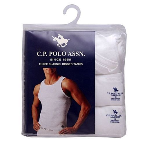CP POLO ASSN SINGLET PACK 3-in-1- White A