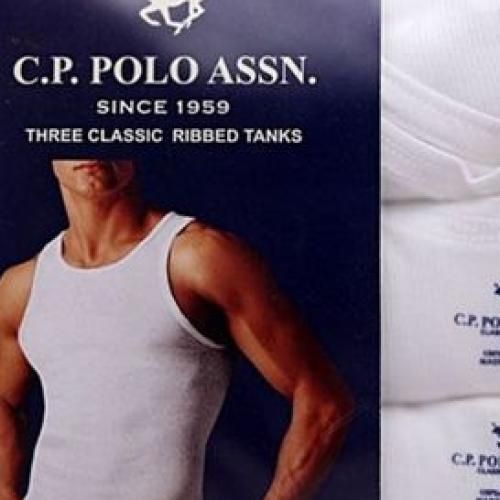 CP POLO ASSN SINGLET PACK 3-in-1- White A