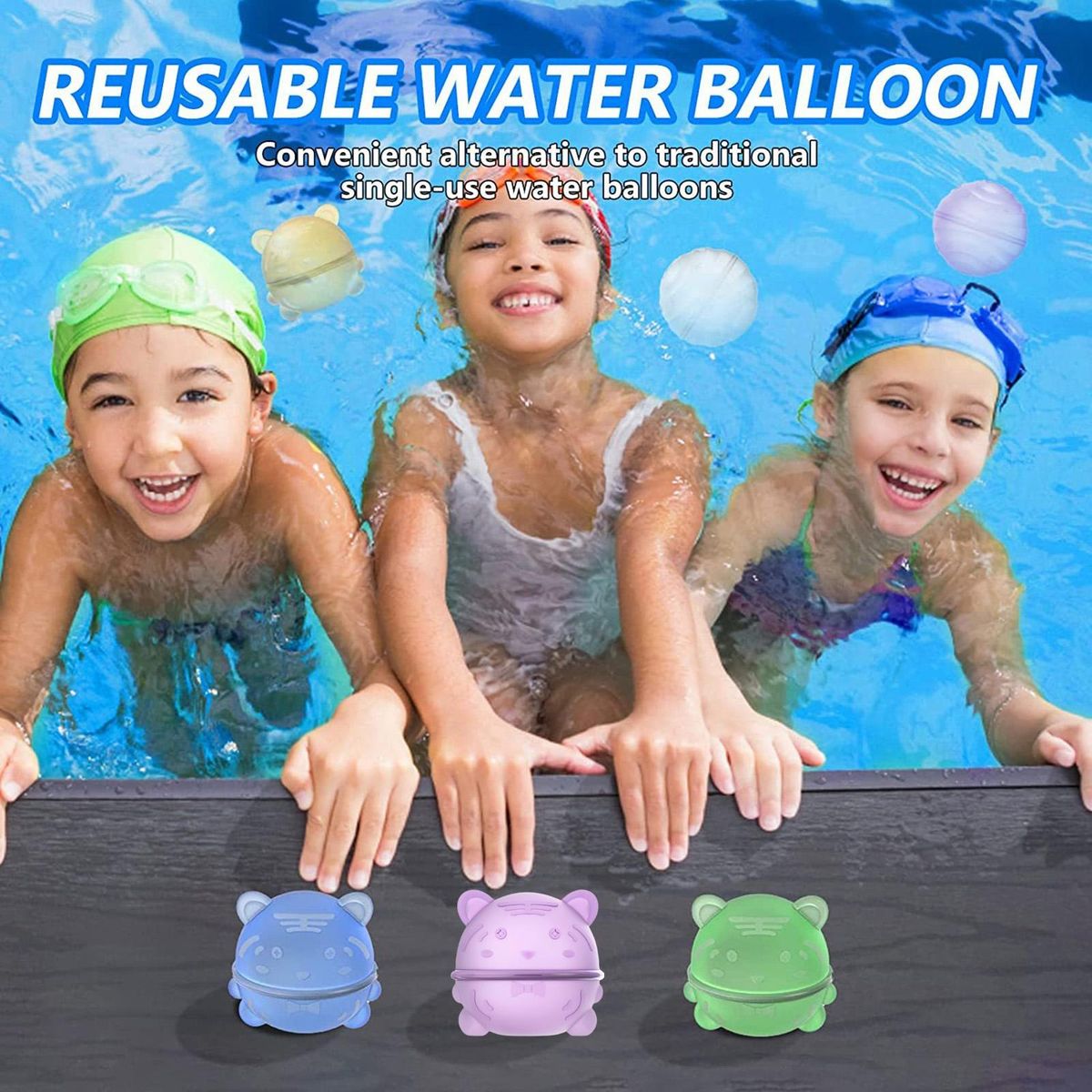 Endless Water Fun Reusable Silicone Water Balloons Kids for Exciting Purple
