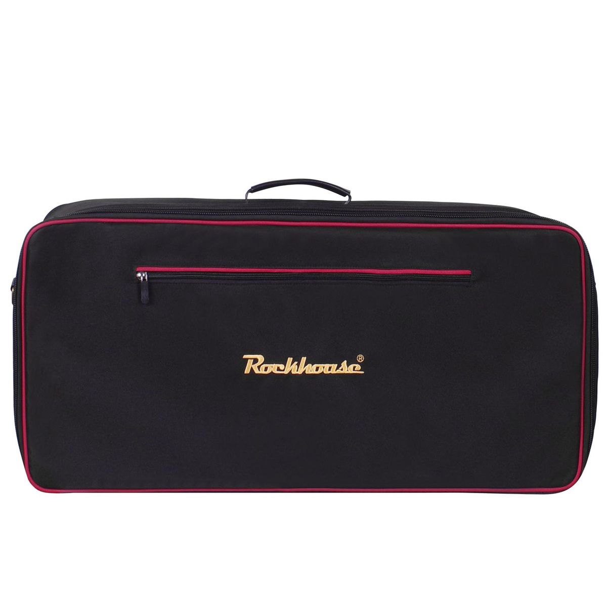 Rockhouse Effect Pedal Bag Guitar Pedal Board Carry Bag Oxford Cloth Portable Zipper Handbag Shoulder Bag with Detachable Strap (Black)
