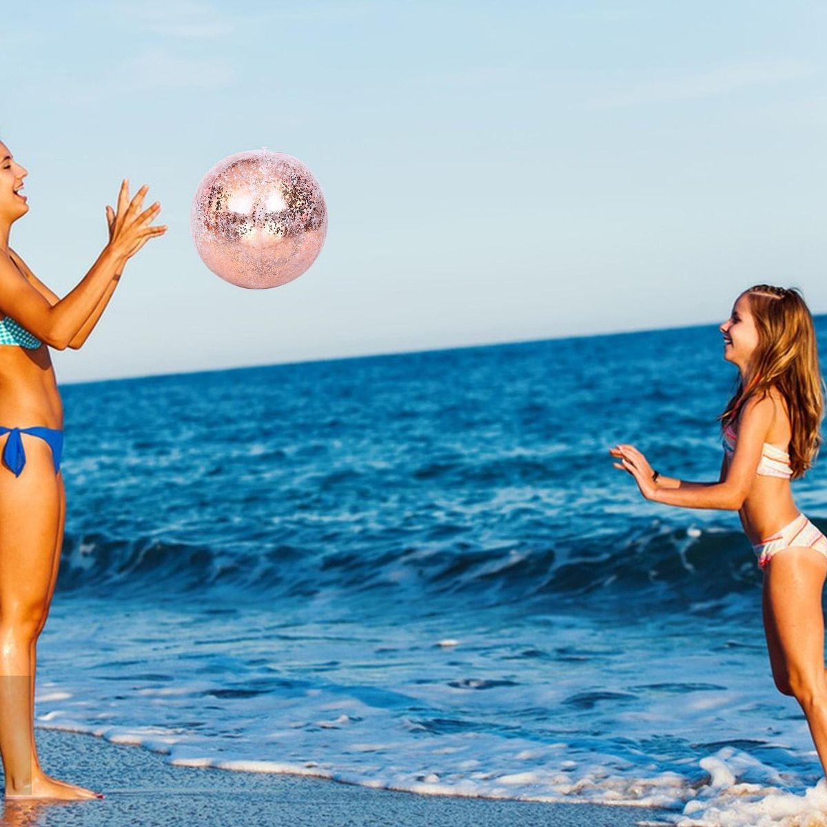 Beach Ball Kids Float Beach Ball Toy Golden