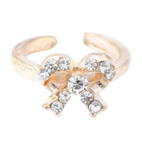 1 Set 7pcs Womens New Elegant Bowknot Knuckle Midi Mid Finge