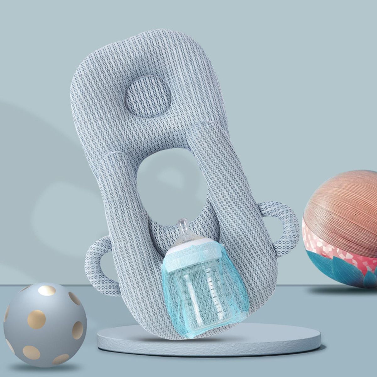 Infant Nursing Pillow Maternity Body Pillow For Pregnancy Blue