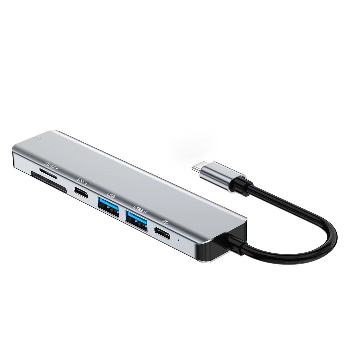 2121 USB C Hub Adapter 7-in-1 Type C Docking Station With 4K
