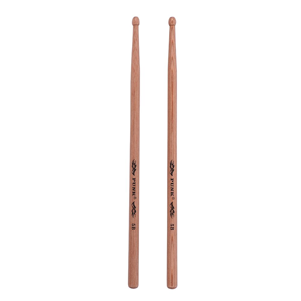One Pair Of 5B Wooden Drumsticks Drum Sticks Hickory Wood