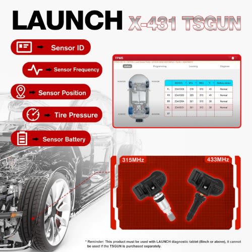 Tsgun Tpms Learning Programming Car Scanner