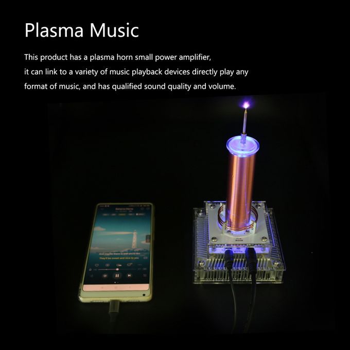 Music Tesla Coil DIY Kit Arc Plasma Loudspeaker Support Ion