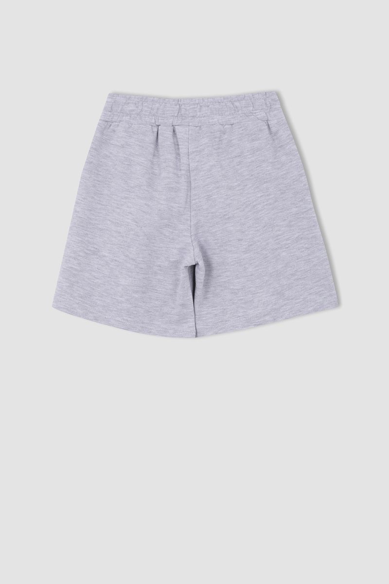 Girl - Short Knitted Bottom Short - Grey