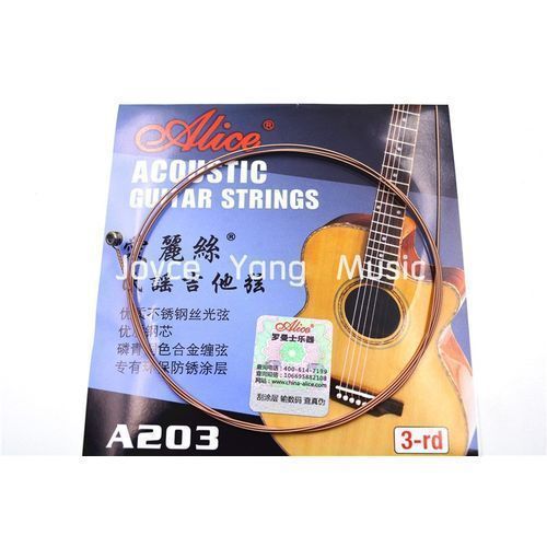 Complete Set Of Acoustic Box Guitar Strings With Plectrum