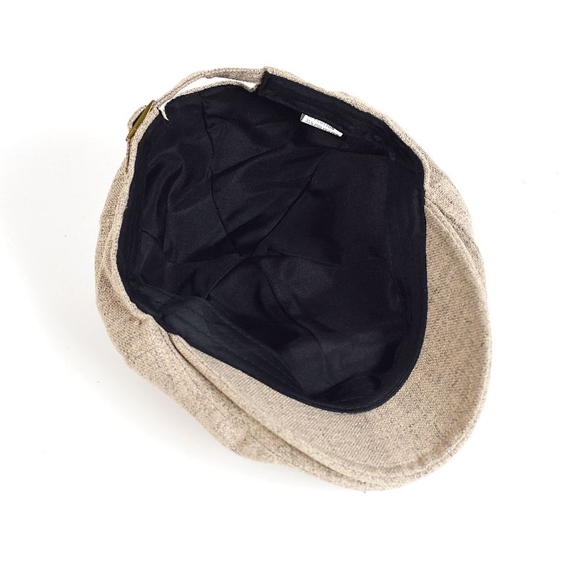 Men's Linen Berets Outdoor Breathable Newsboy Cap