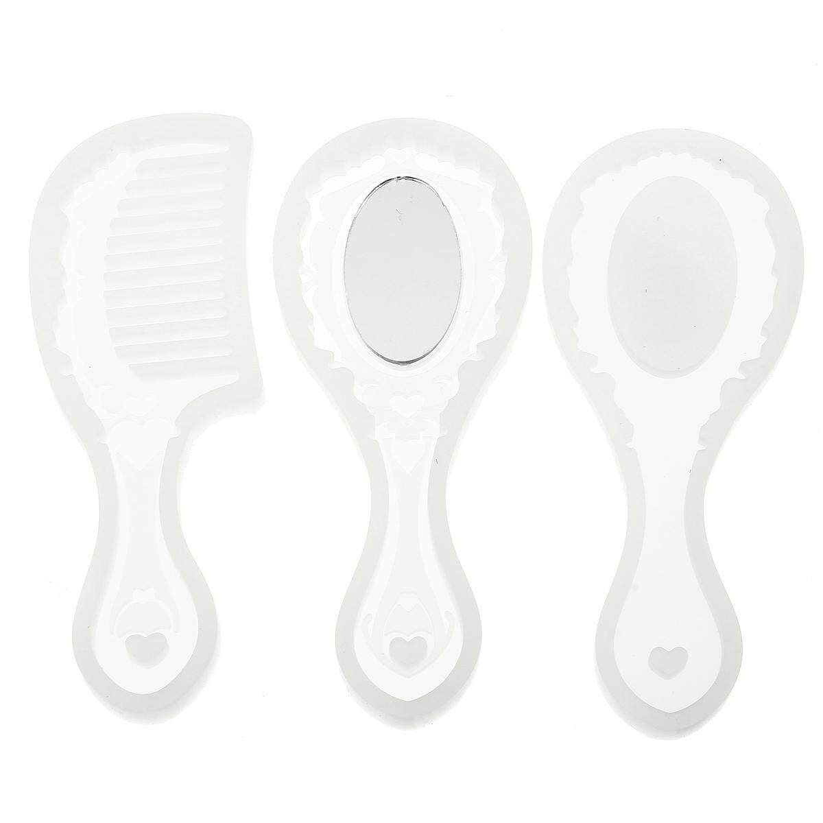 Mirror Crystal Drops Latex UV Resin Adhesive Silicone Molds Vintage Mirror Comb Mold Mirror Matching
