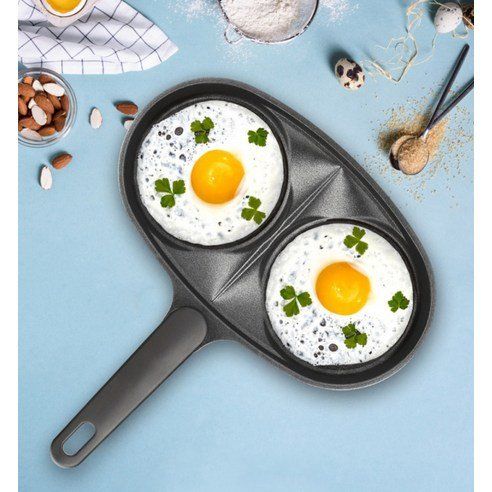Ochairs Non-stick Silver Sky Coated Egg Cooking Pan 2pcs