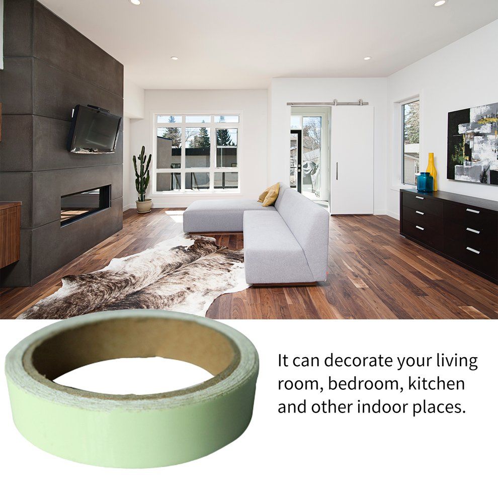 Glow Tape Safety Sticker Removable Luminous Tape Fluorescent Self-adhesive Green