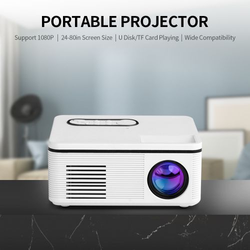 1080P Portable Projector With AV/HD/AUX/USB Interface