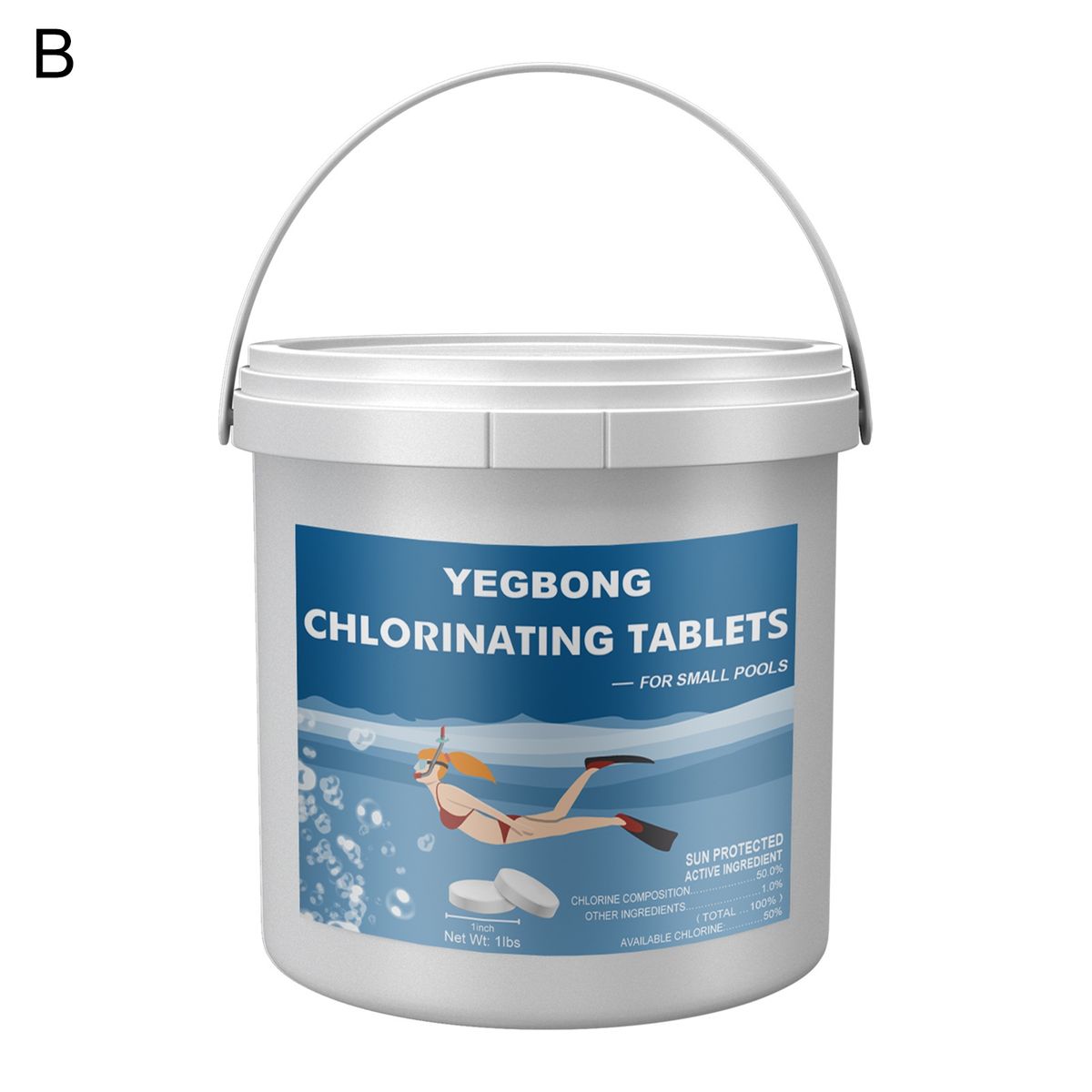 Pool Maintenance Tablets Long Lasting Chlorine Tabs B