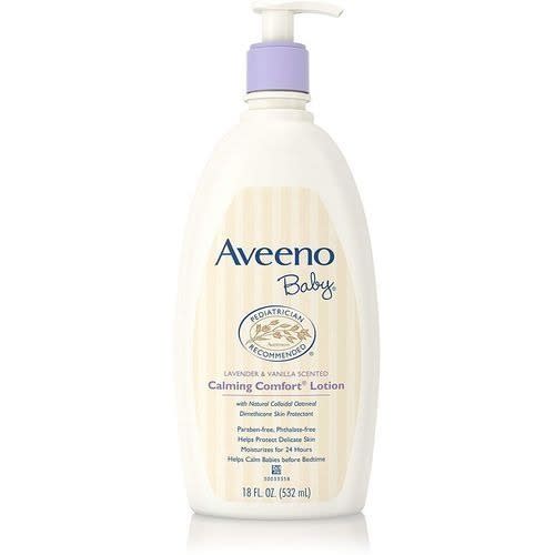 Baby Calming Moisturizing Lotion, Lavender And Vanilla - 18 Oz
