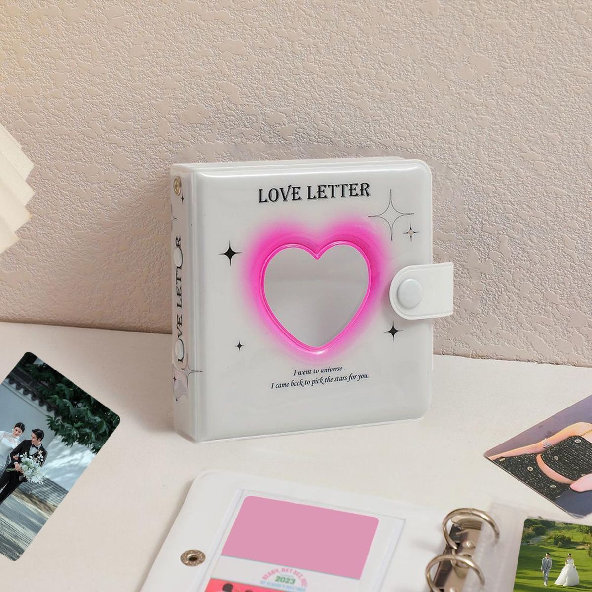 Photocard Binder Kpop Photo Card Holder White