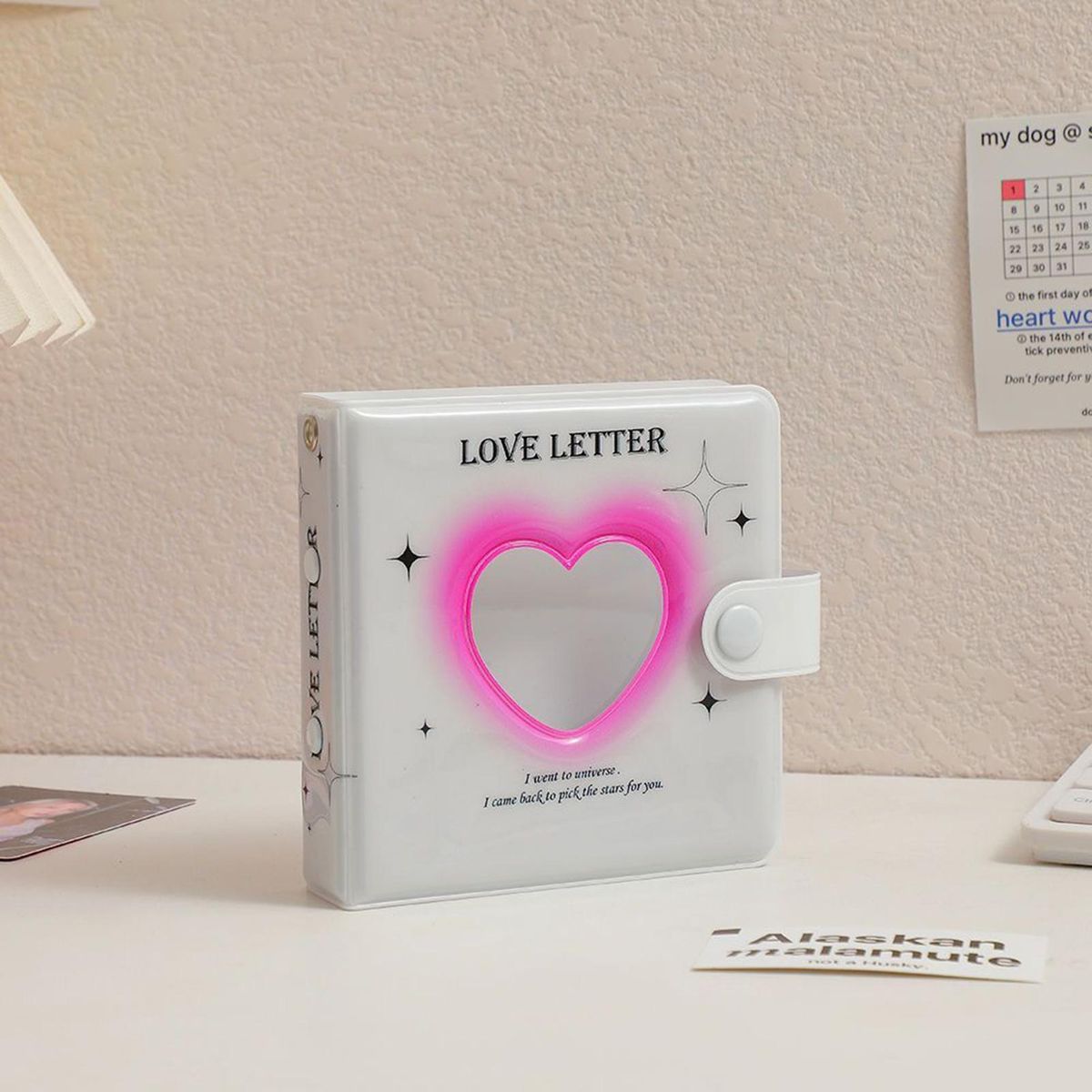 Photocard Binder Kpop Photo Card Holder White