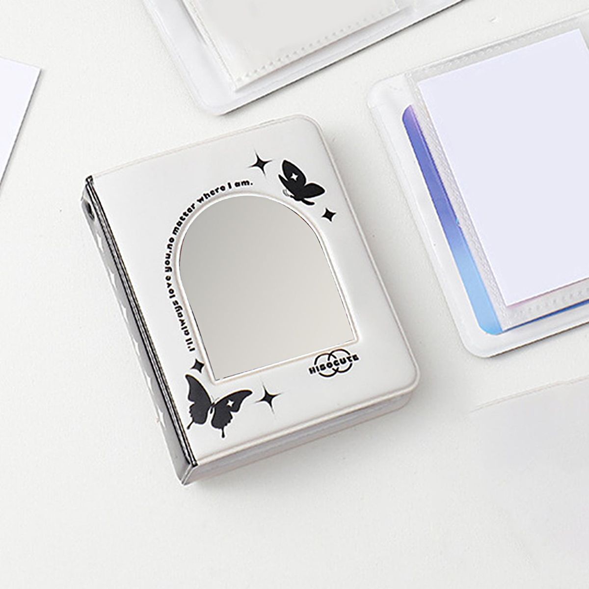 Picture Case Checkerboard Printing Souvenir Photo Booklet White