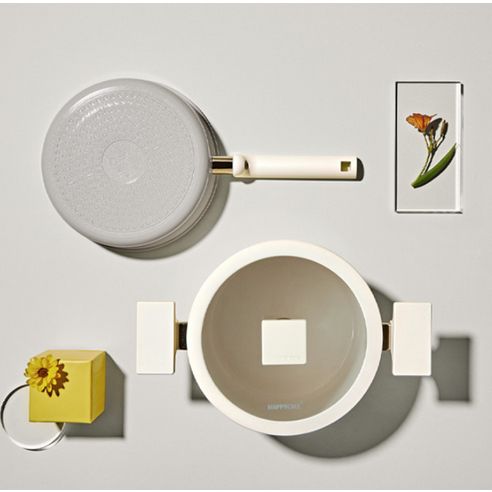 Happycall Induction Atge Blanc IH Frying Pan Pearl Gray