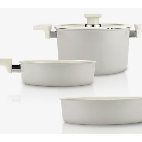 Happycall Induction Atge Blanc IH Frying Pan Pearl Gray