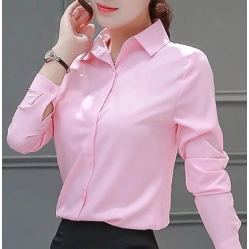 Ladies Formal Dress Shirt - Pink