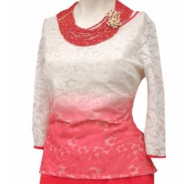 Berkertex Lace Detail Pencil Skirt & Blouse