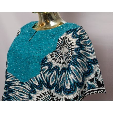 Rhinestone Neck Lace Applique Boubou